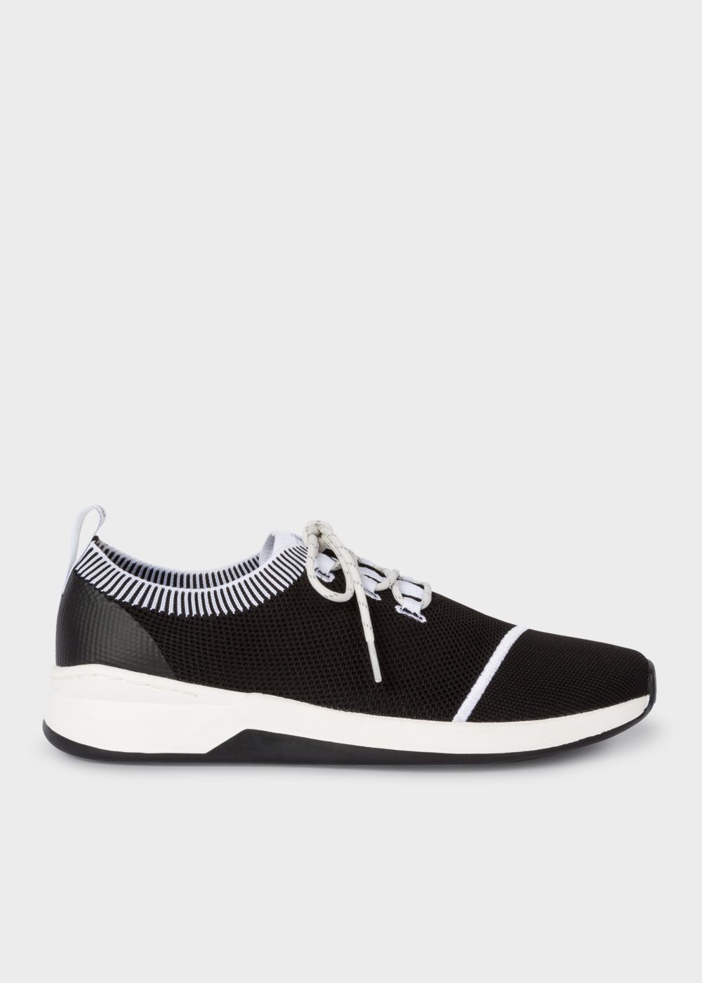 Paul Smith Mens's Black And White 'Mentis' Knitted Shoe