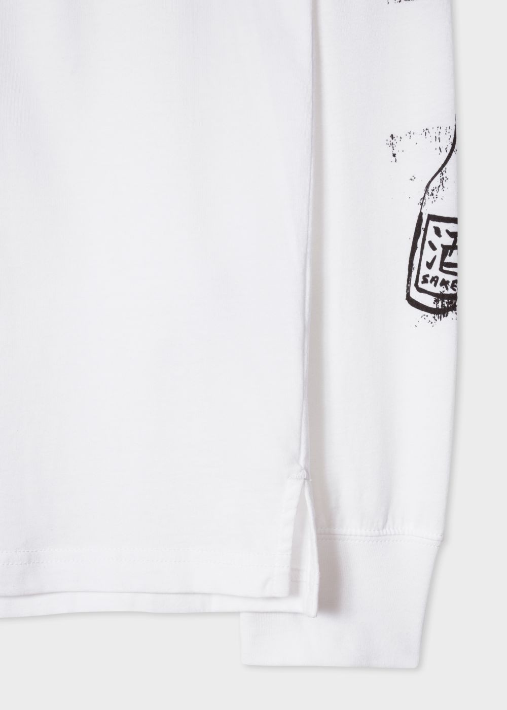 Paul Smith Men's White 'for Fox Sake' Print Long-Sleeve T-Shirt