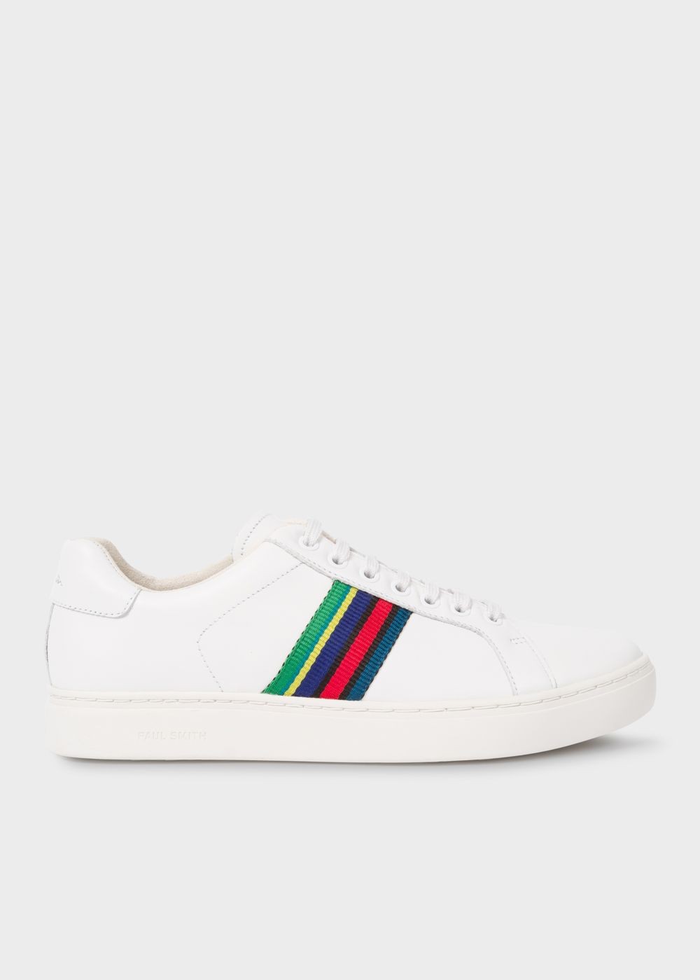 Paul Smith Men's White Calf Leather 'lapin' Trainers