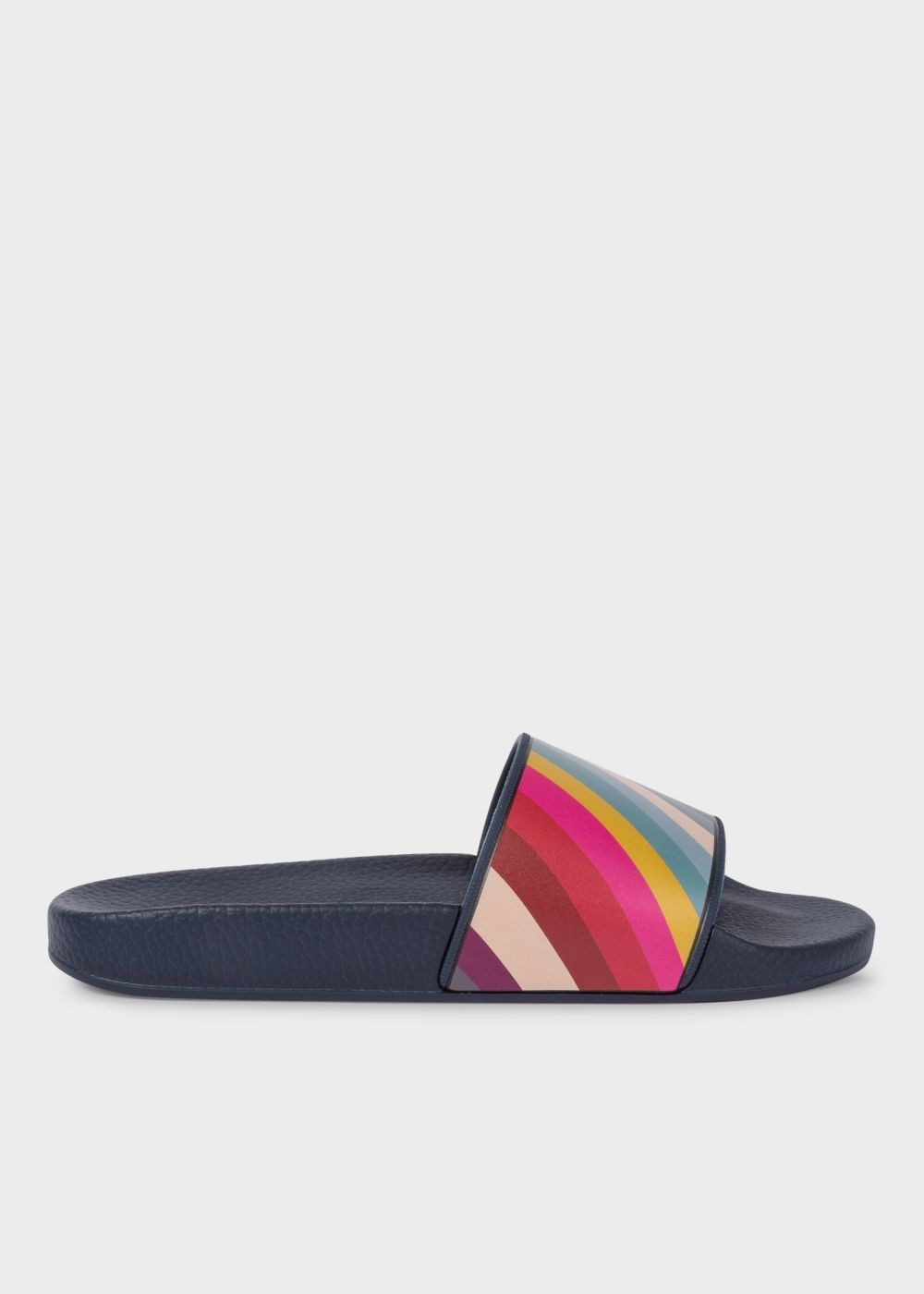 Paul Smith Womens's Navy 'rubina' Slides With 'swirl' Detail