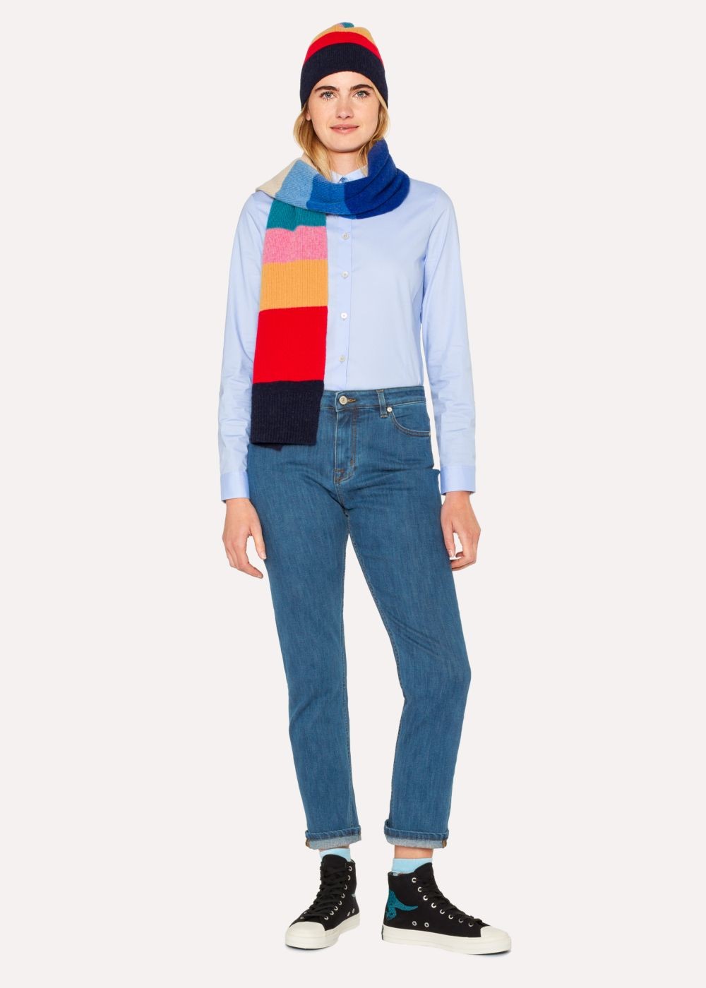 Paul Smith Women's Mid-Wash Girlfriend-Fit Jeans