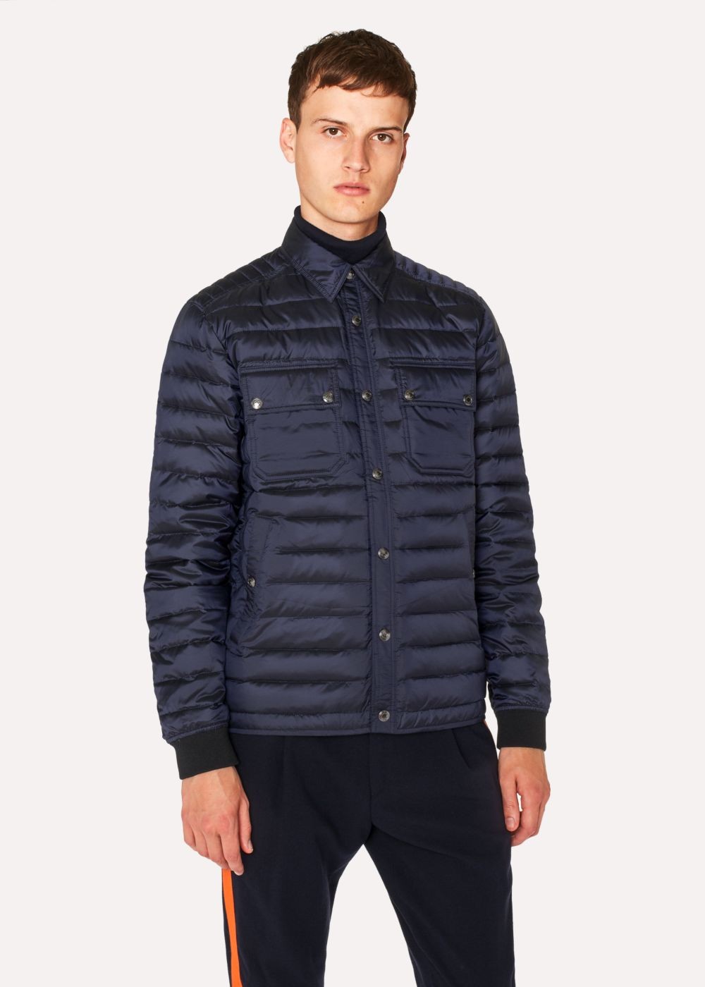 Paul Smith Mens's Navy Lightweight Down-Filled Coats