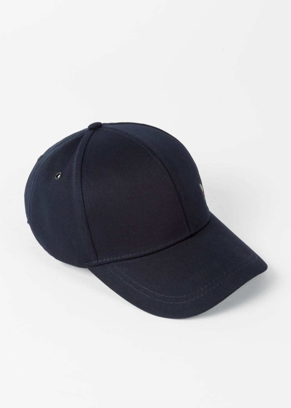 Paul Smith Men's Navy Cotton Zebra Logo Baseball Hat