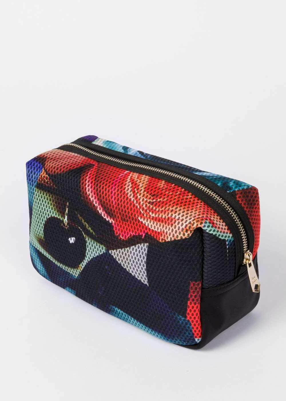 Paul Smith Men's 'rose Collage' Print Mesh Wash Handbags