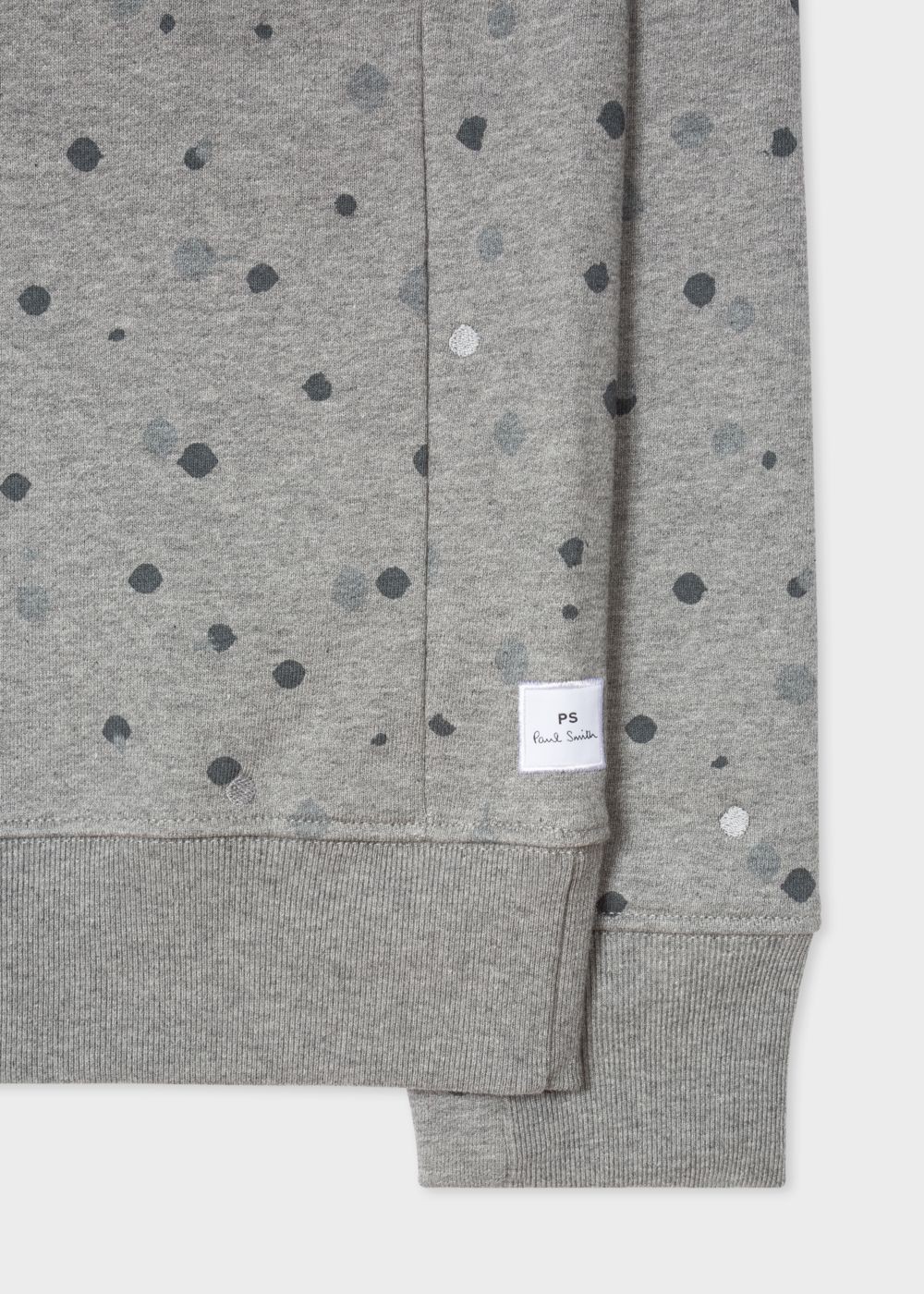 Paul Smith Mens's Grey 'ink Spot' Print Organic-Cotton Sweatshirt