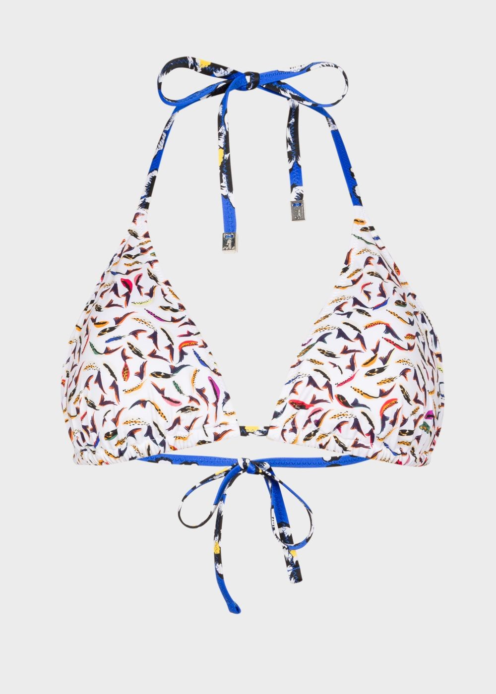 Paul Smith Women's 'koi Carp' And Floral Print Triangle Bikini Top