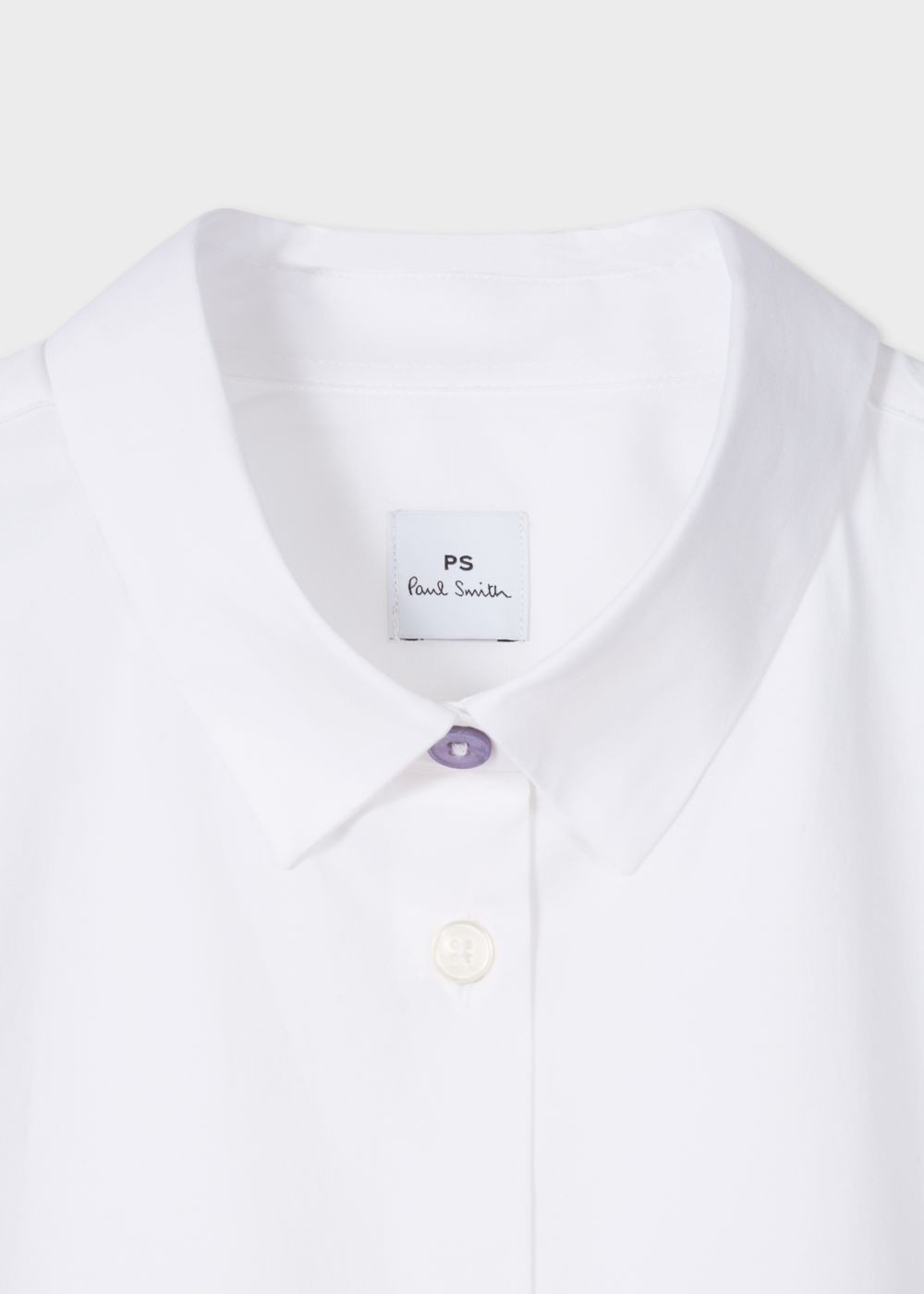 Paul Smith Women's White Slim-Fit Stretch-Cotton Tshirts With 'cycle Stripe' Cuff Linings