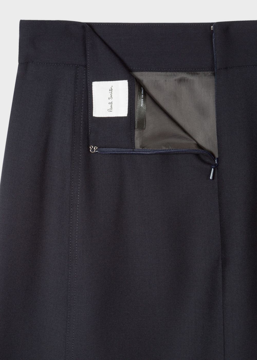Paul Smith Women's Dark Navy Wool-Twill 'a Skirt To Travel In'
