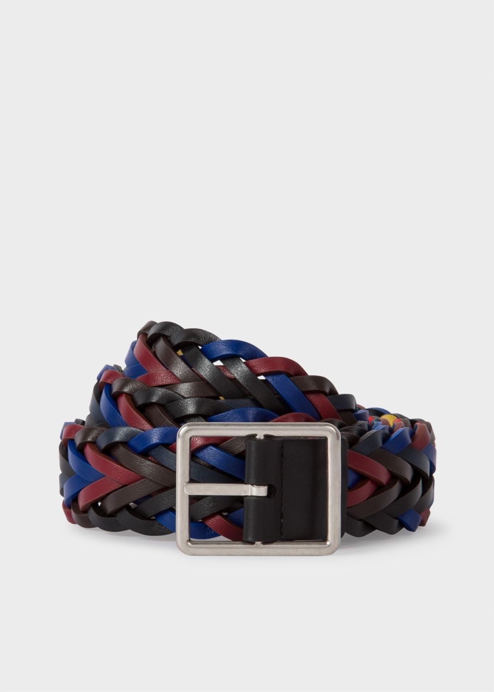 Paul Smith Mens's Reversible Plaited Leather Belt