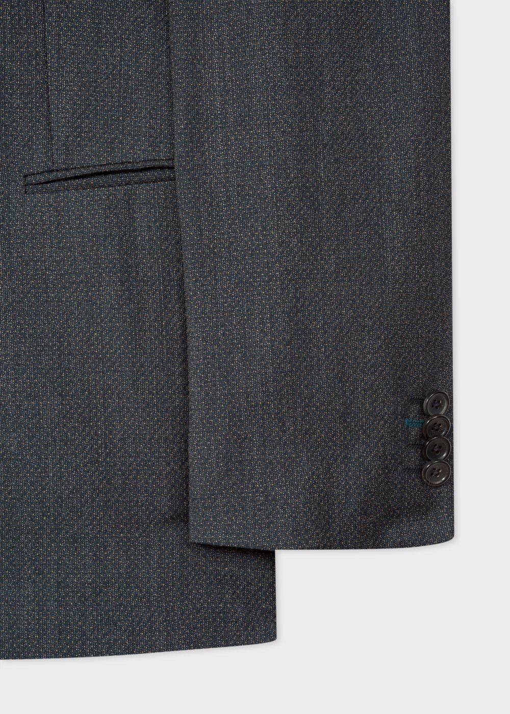 Paul Smith Men's Slim-Fit Navy Flecked-Wool Buggy-Lined Blazer Clothing