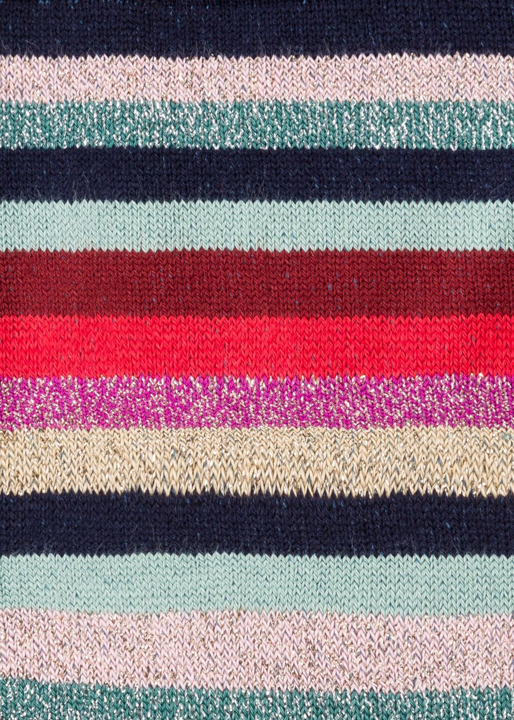 Paul Smith Womens's Navy Glitter 'swirl Stripe' Socks