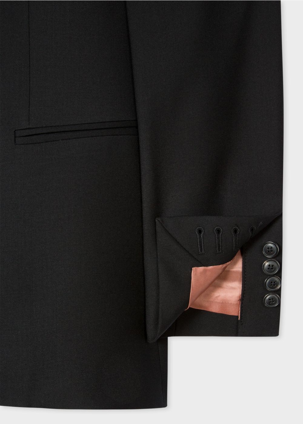 Paul Smith A Suit To Travel In - Lady's Black Two-Button Wool Blazer