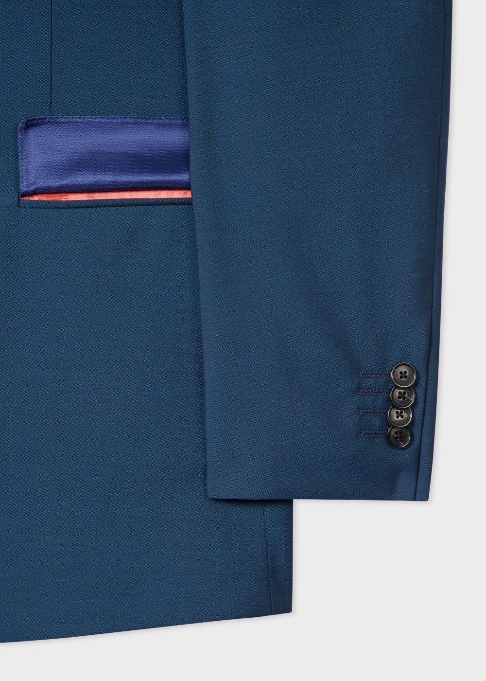 Paul Smith Men's Tailored-Fit Prussian Blue Wool-Mohair Suit