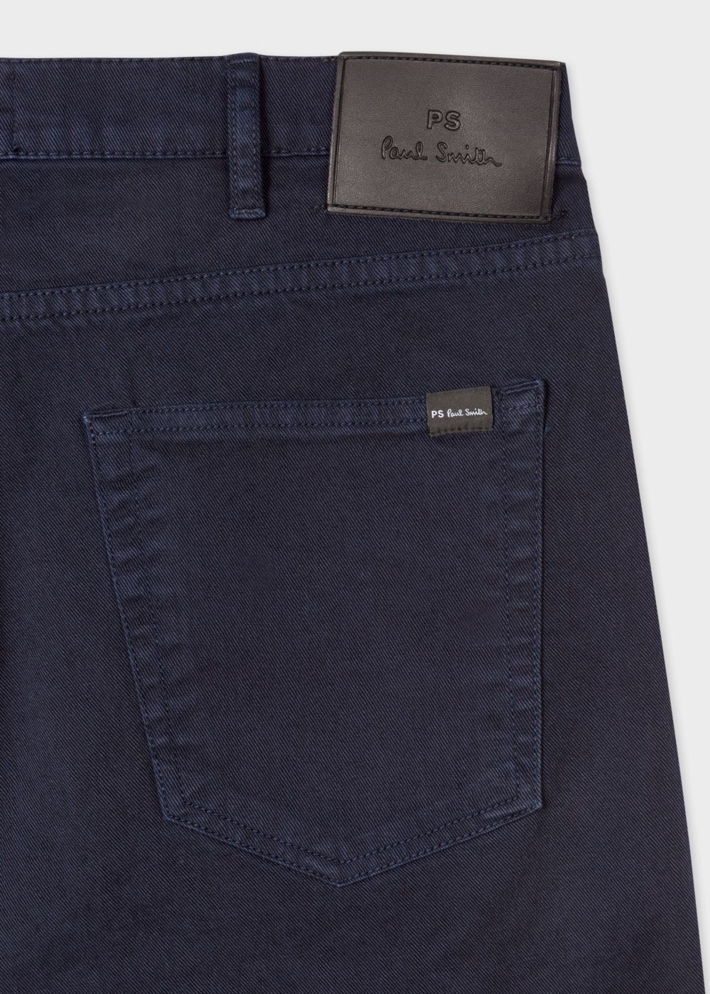 Paul Smith Men's Navy Garment-Dyed Denim Shorts
