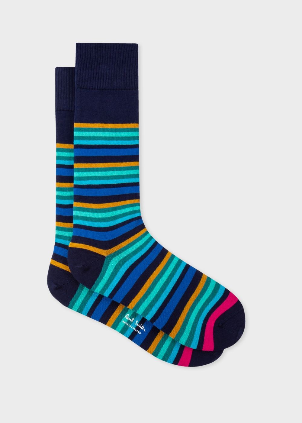 Paul Smith Men's Navy Jito Stripe Socks