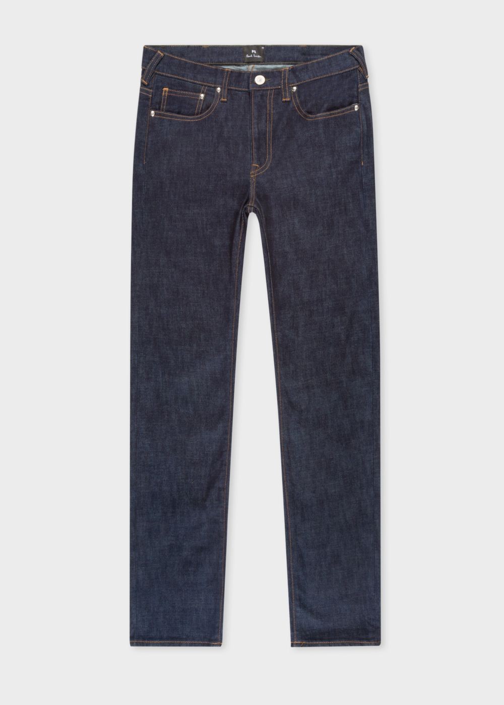 Paul Smith Men's Slim-Fit .8Oz 'super Soft Cross-Hatch' Indigo Jeans