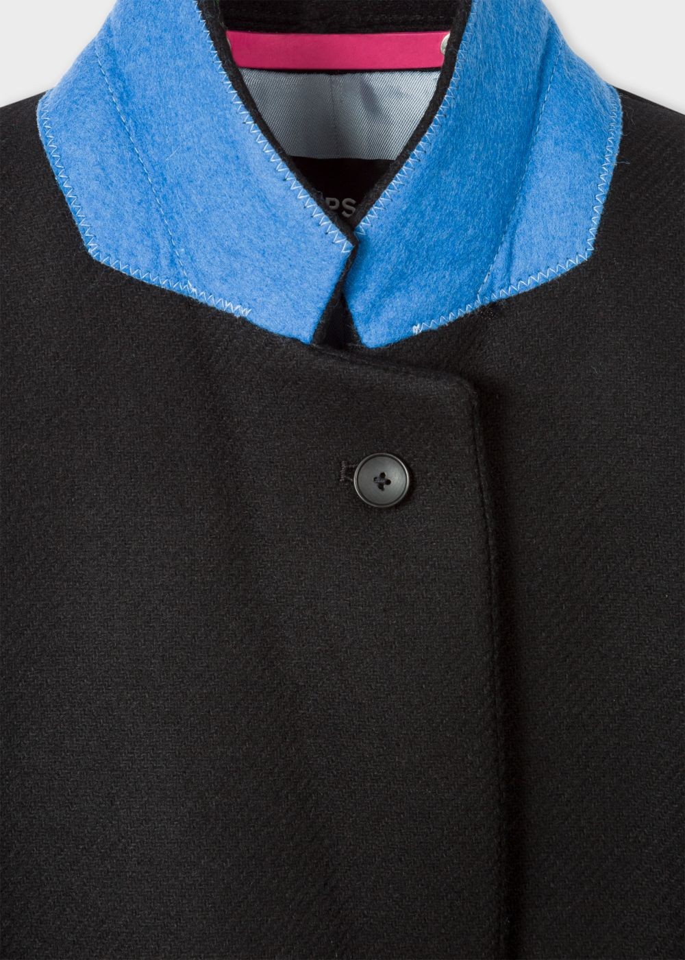 Paul Smith Womens's Black Wool And Cashmere-Blend Epsom Coat