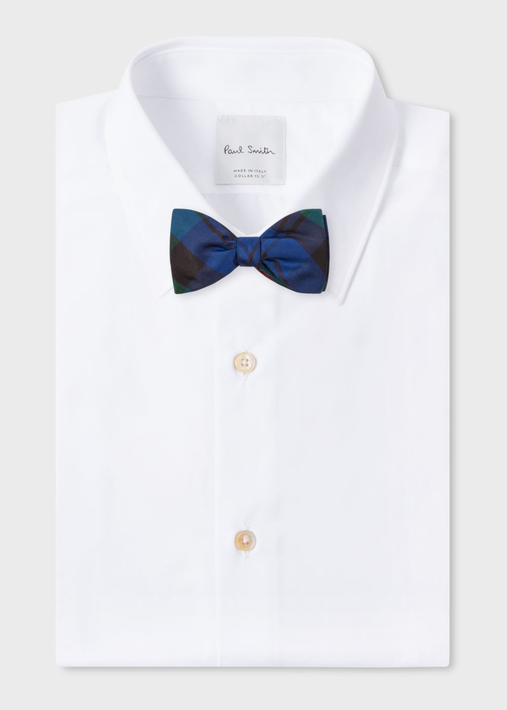 Paul Smith Men's Tartan Silk Bow Tie