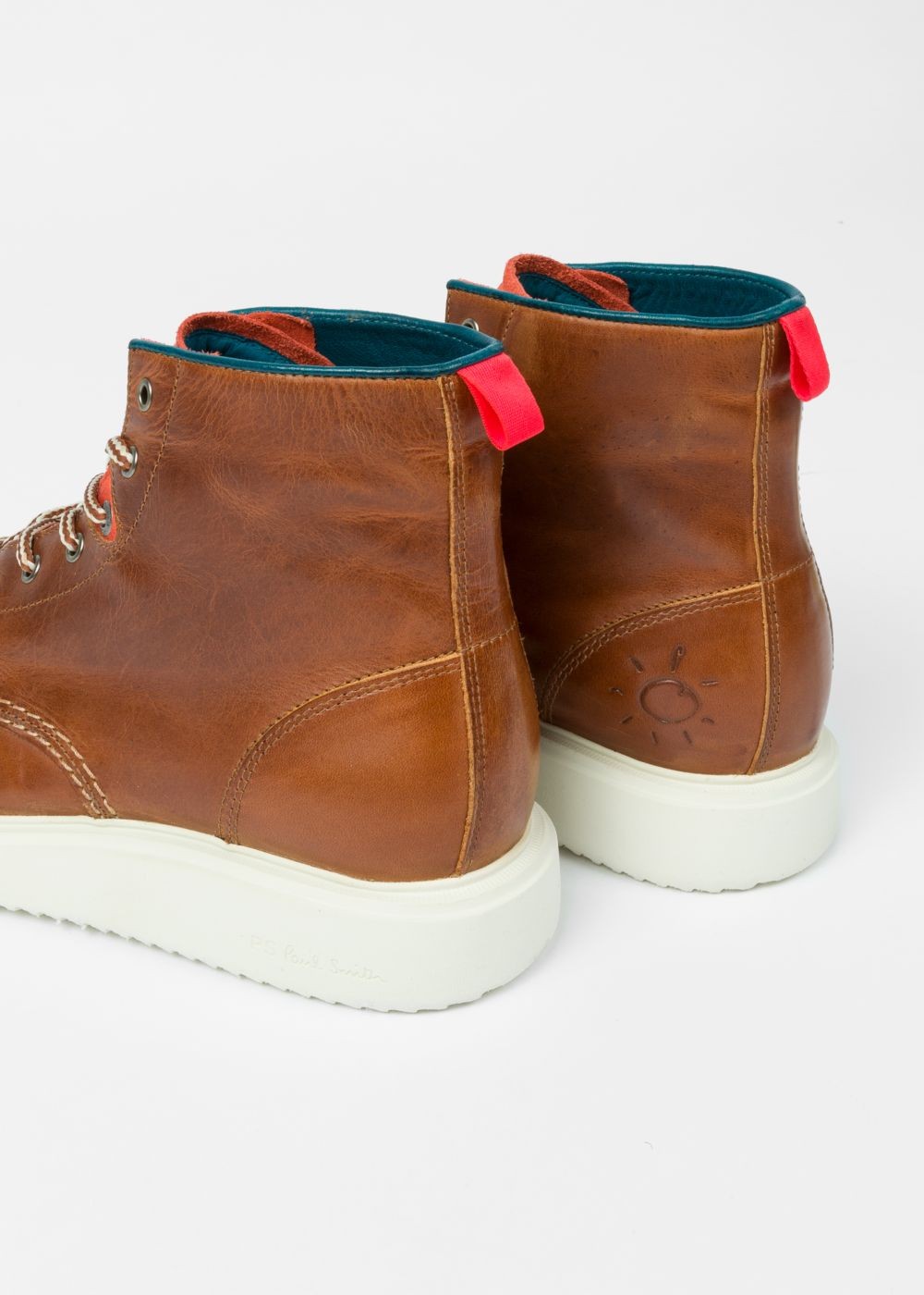 Paul Smith Men's Tan 'caplan' Leather Boots