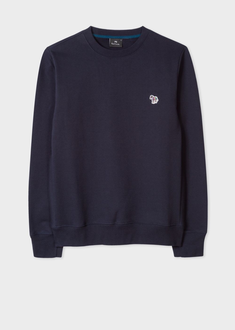 Paul Smith Men's Navy Organic-Cotton Zebra Logo Sweatshirt