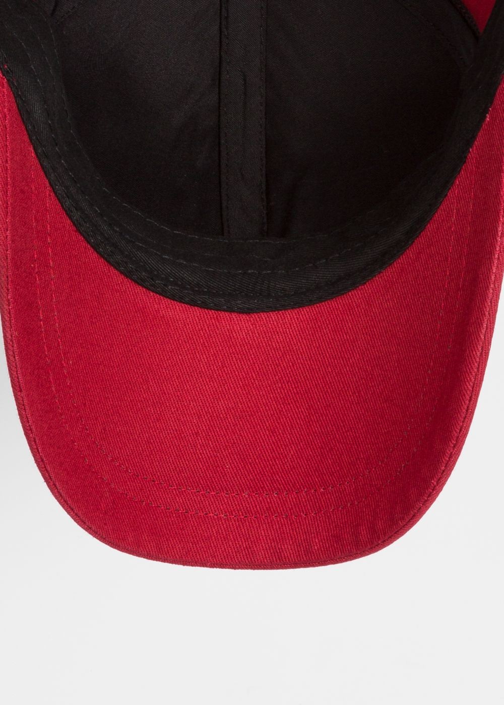 Paul Smith Men's Red Cotton Zebra Logo Baseball Hats