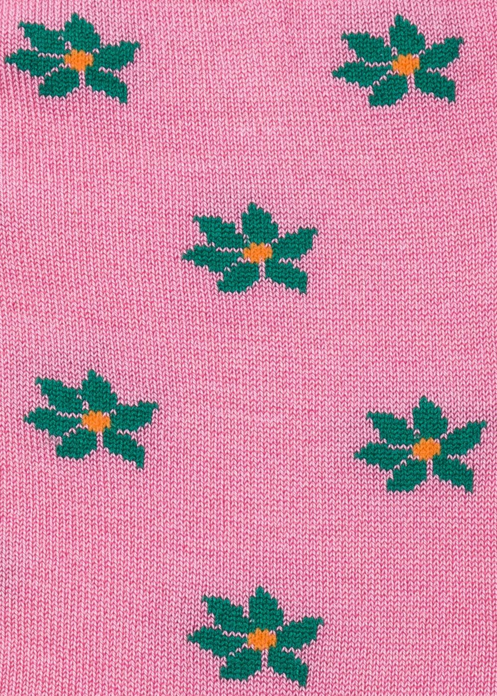 Paul Smith Womens's Pink 'daisy Polka' Pattern Socks