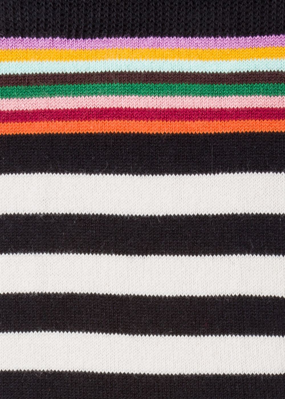Paul Smith Mens's Cream And Black Stripe Socks