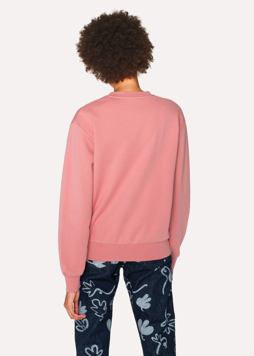 Paul Smith Women's Pink Large 'dino' Print Cotton Sweatshirt