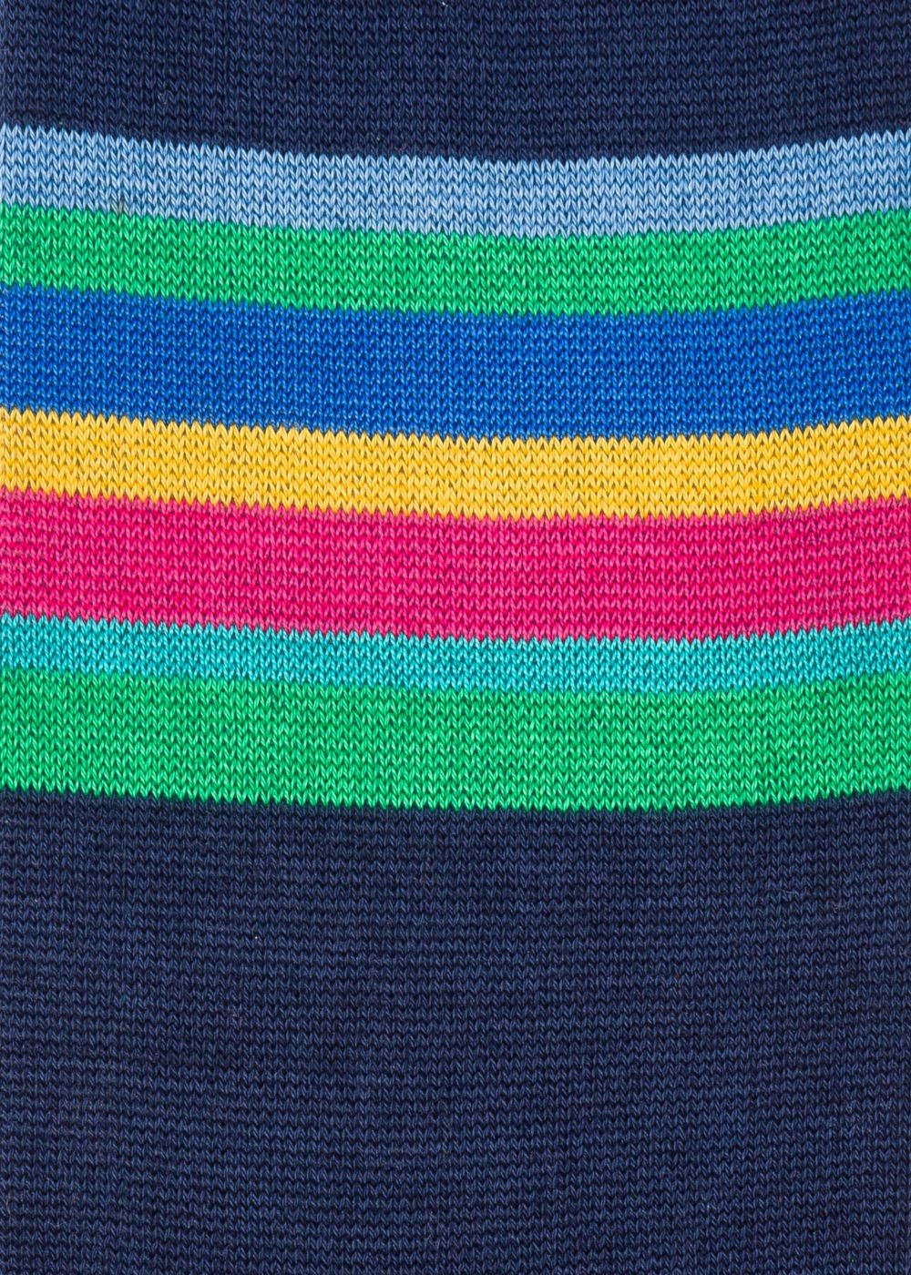 Paul Smith Men's Navy Colour-Block Stripe Socks