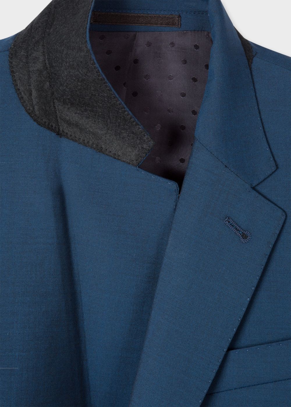 Paul Smith Men's Tailored-Fit Prussian Blue Wool-Mohair Suit