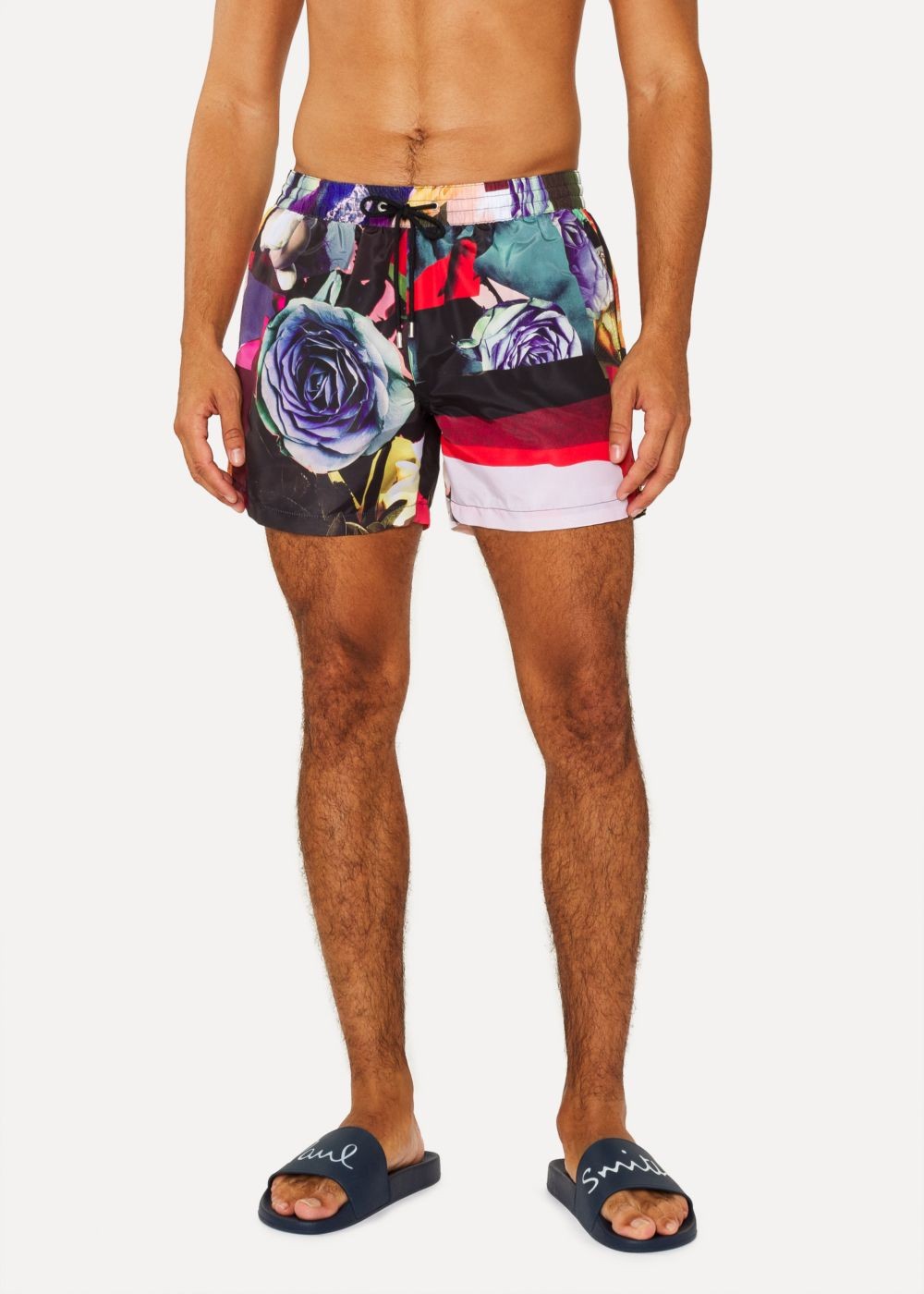 Paul Smith Men's 'rose Collage' Print Swim Shorts