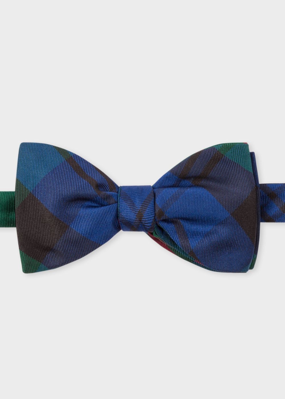 Paul Smith Men's Tartan Silk Bow Tie
