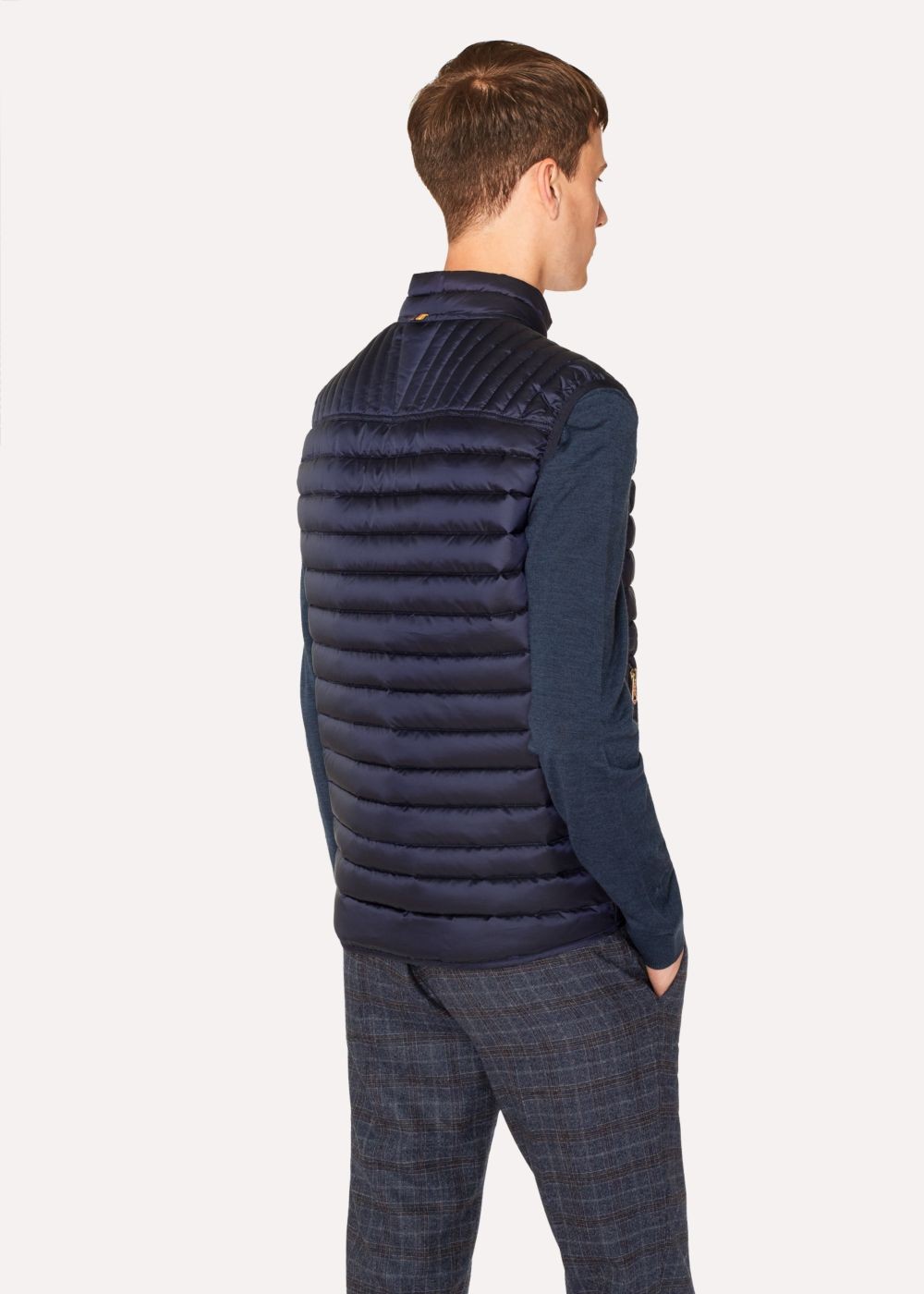 Paul Smith Mens's Navy Quilted Down Gilet Clothing