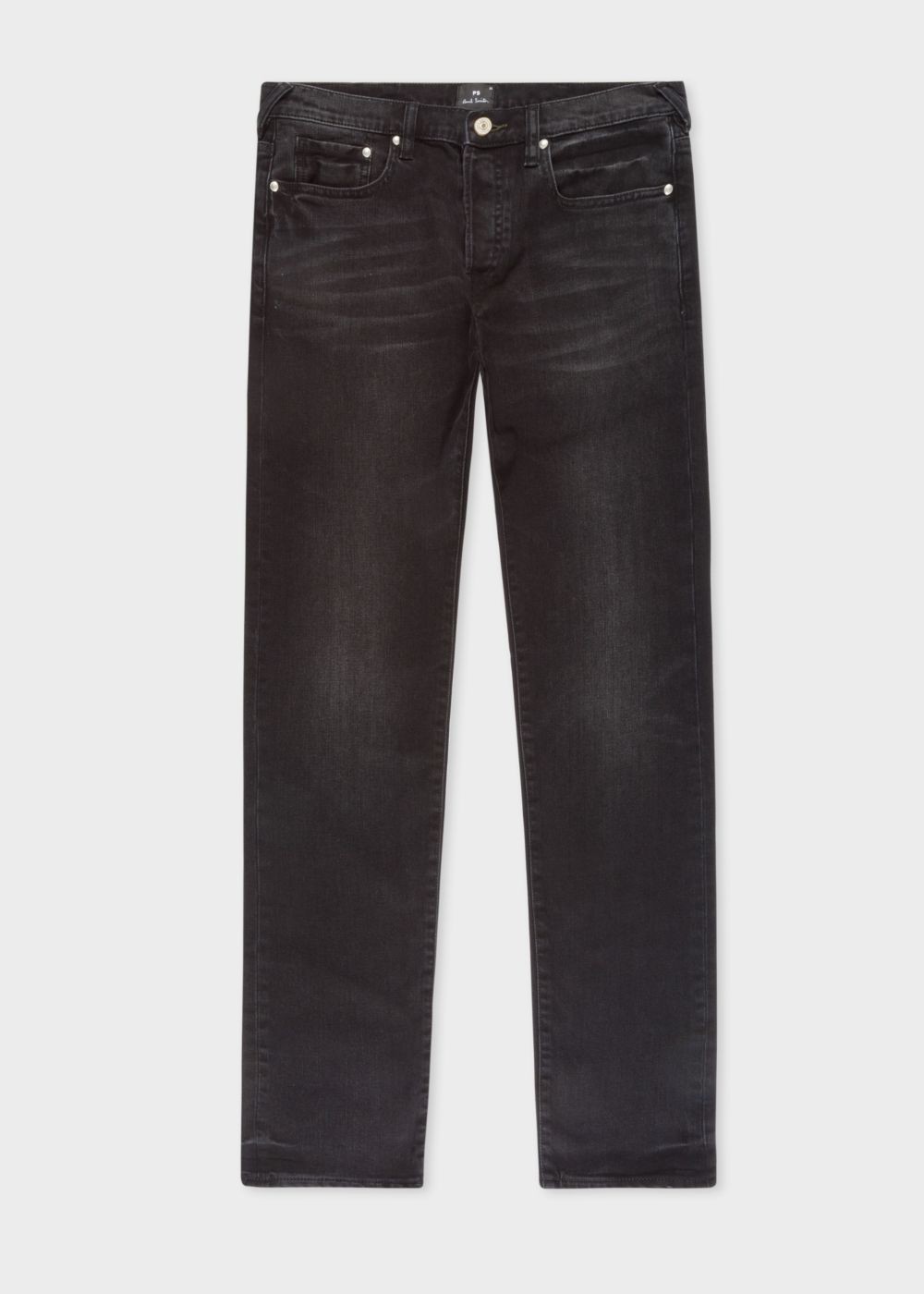 Paul Smith Men's Slim-Standard 12Oz Mid-Wash 'super Black' Stretch-Cotton Jeans