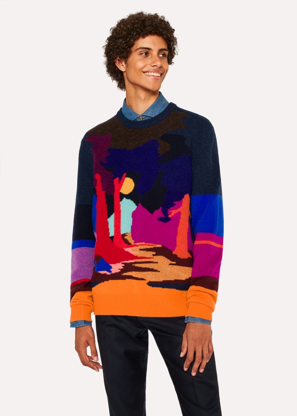 Paul Smith Men's Wool-Blend 'dreamer' Crew Neck Sweater