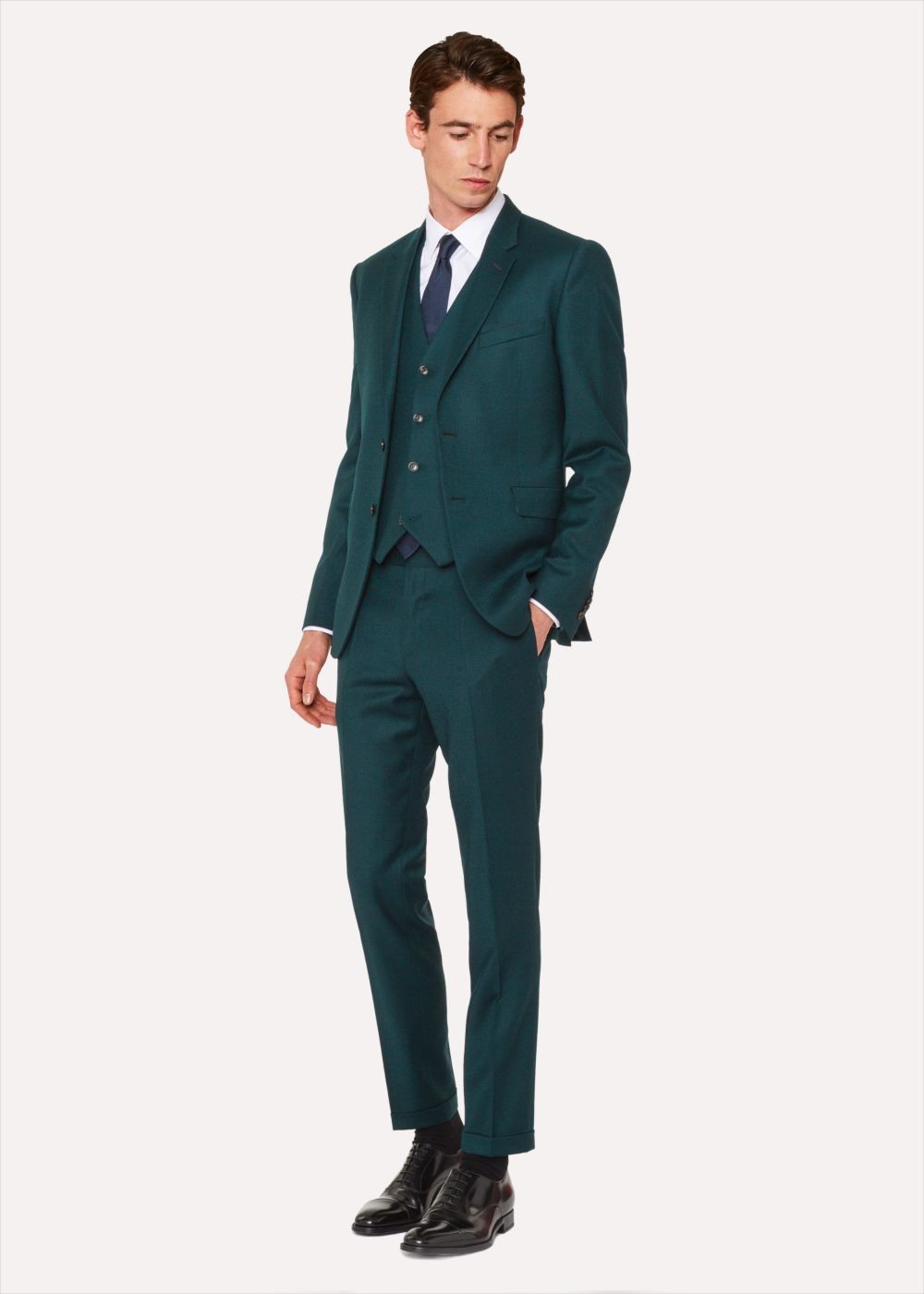 Paul Smith Men's Slim-Fit Forest Green Wool And Cashmere-Blend Suit