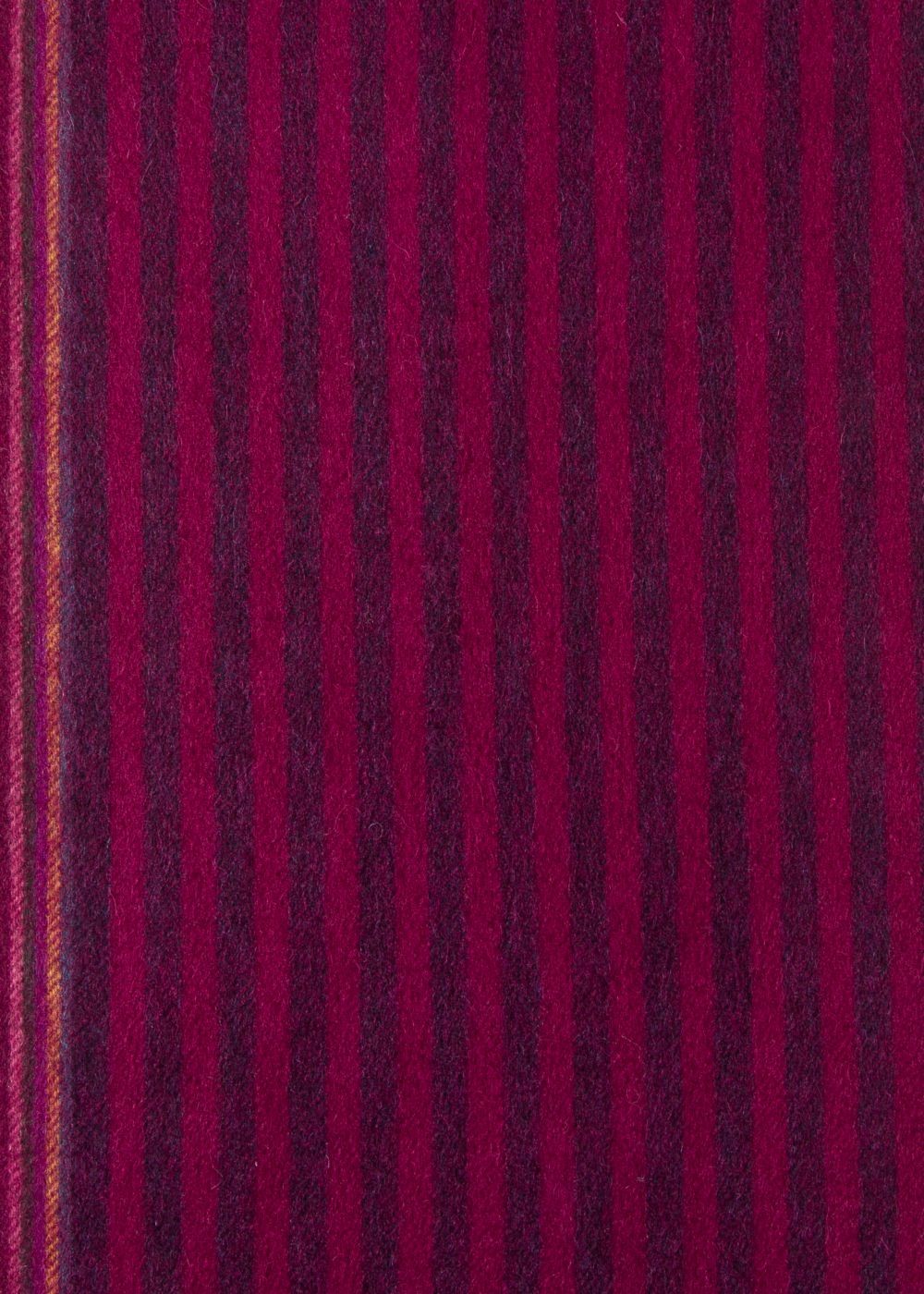 Paul Smith Men's Burgundy Two-Tone Stripe Lambswool And Cashmere Scarf