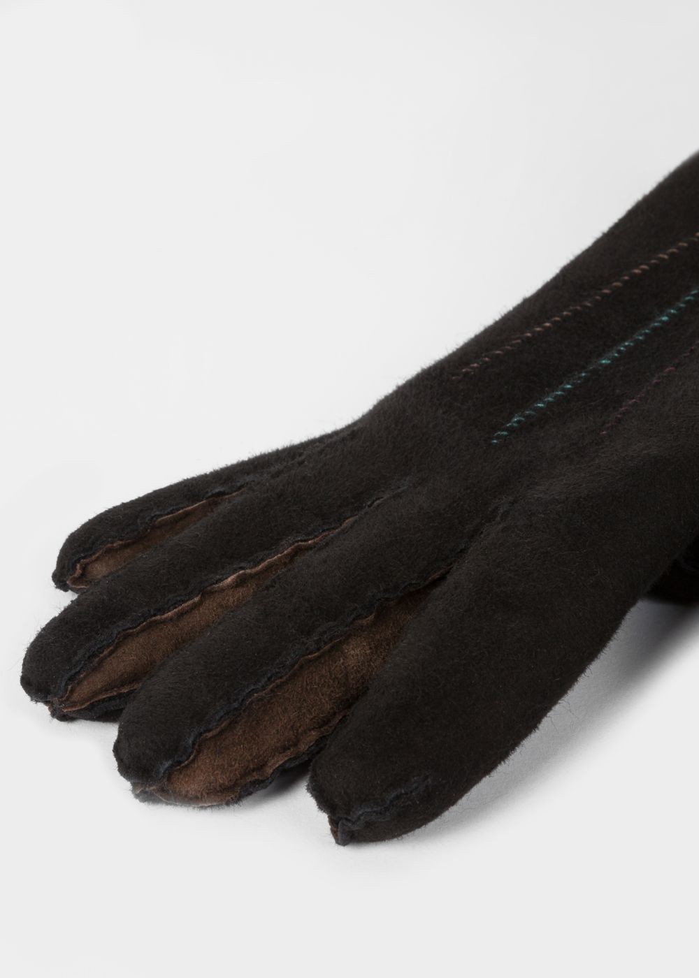 Paul Smith Mens's Black Sheepskin Gloves