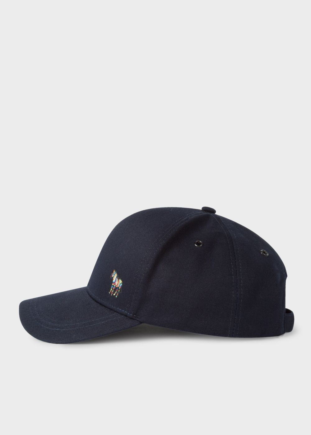 Paul Smith Men's Navy Cotton Zebra Logo Baseball Hat