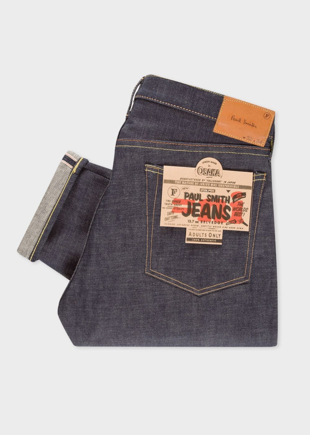 Paul Smith X Fullcount - Tapered-Fit 13Oz Indigo Selvedge Denim Jeans Men