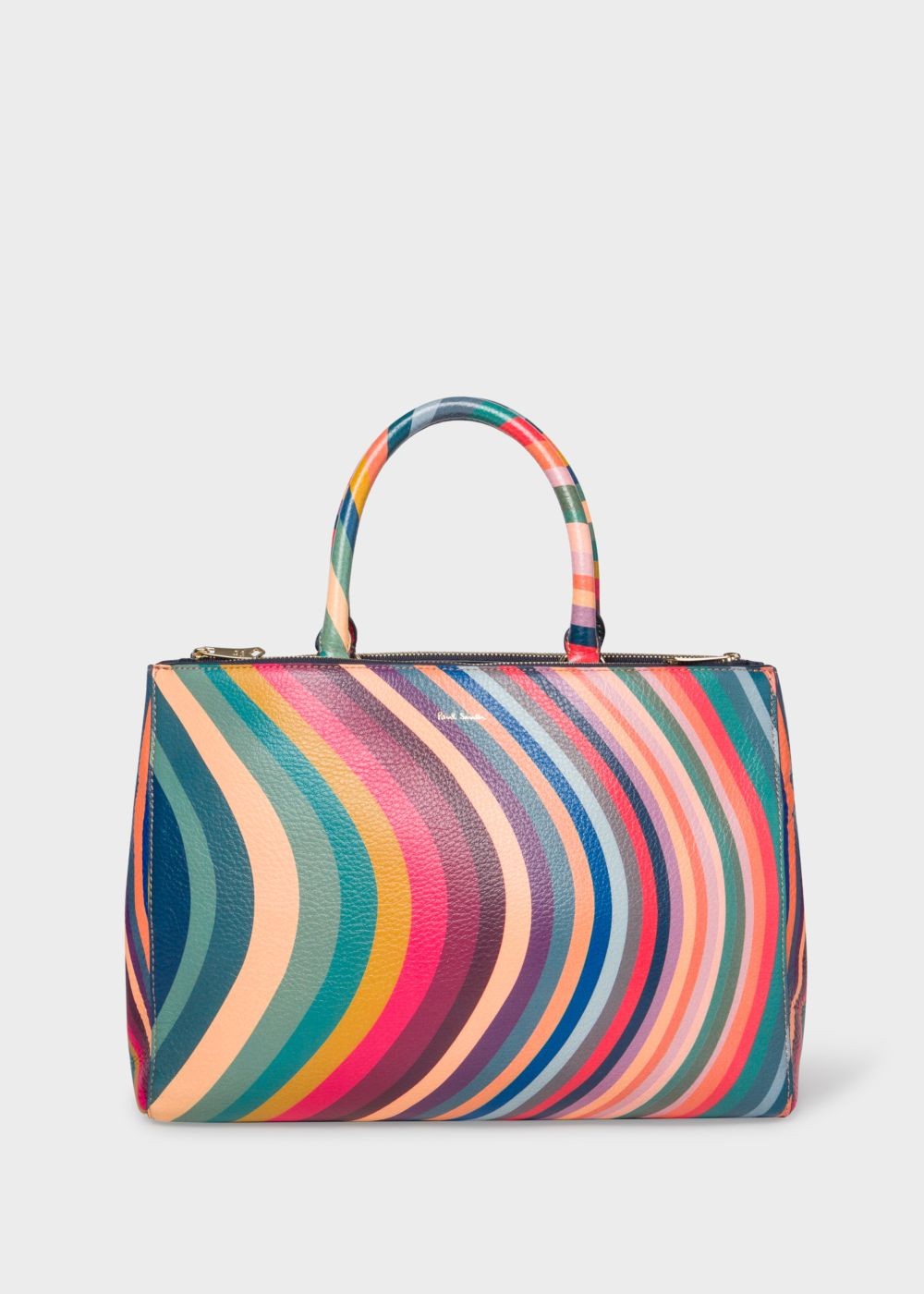 Paul Smith Women's 'swirl' Print Leather Tote Bag