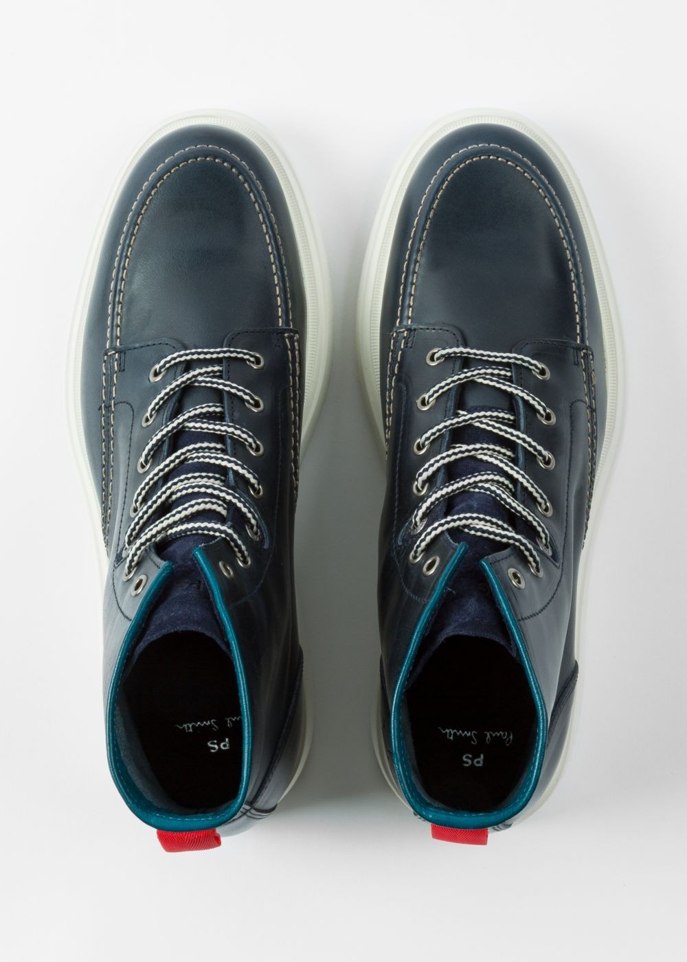 Paul Smith Mens's Navy 'caplan' Leather Boots