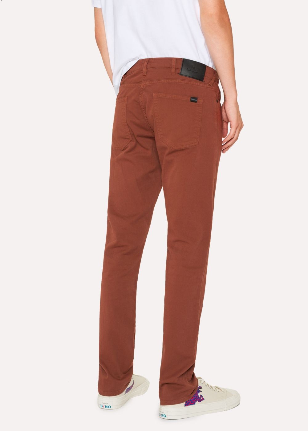 Paul Smith Men's Tapered-Fit Rust Garment-Dye Jeans