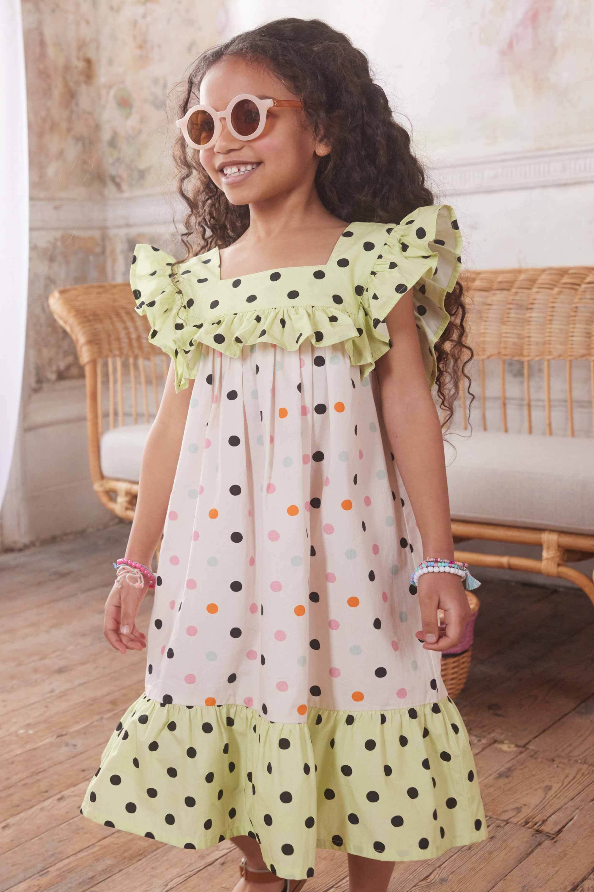 Spot Kids Ruffle Dreamer Dress (2-12 Years)