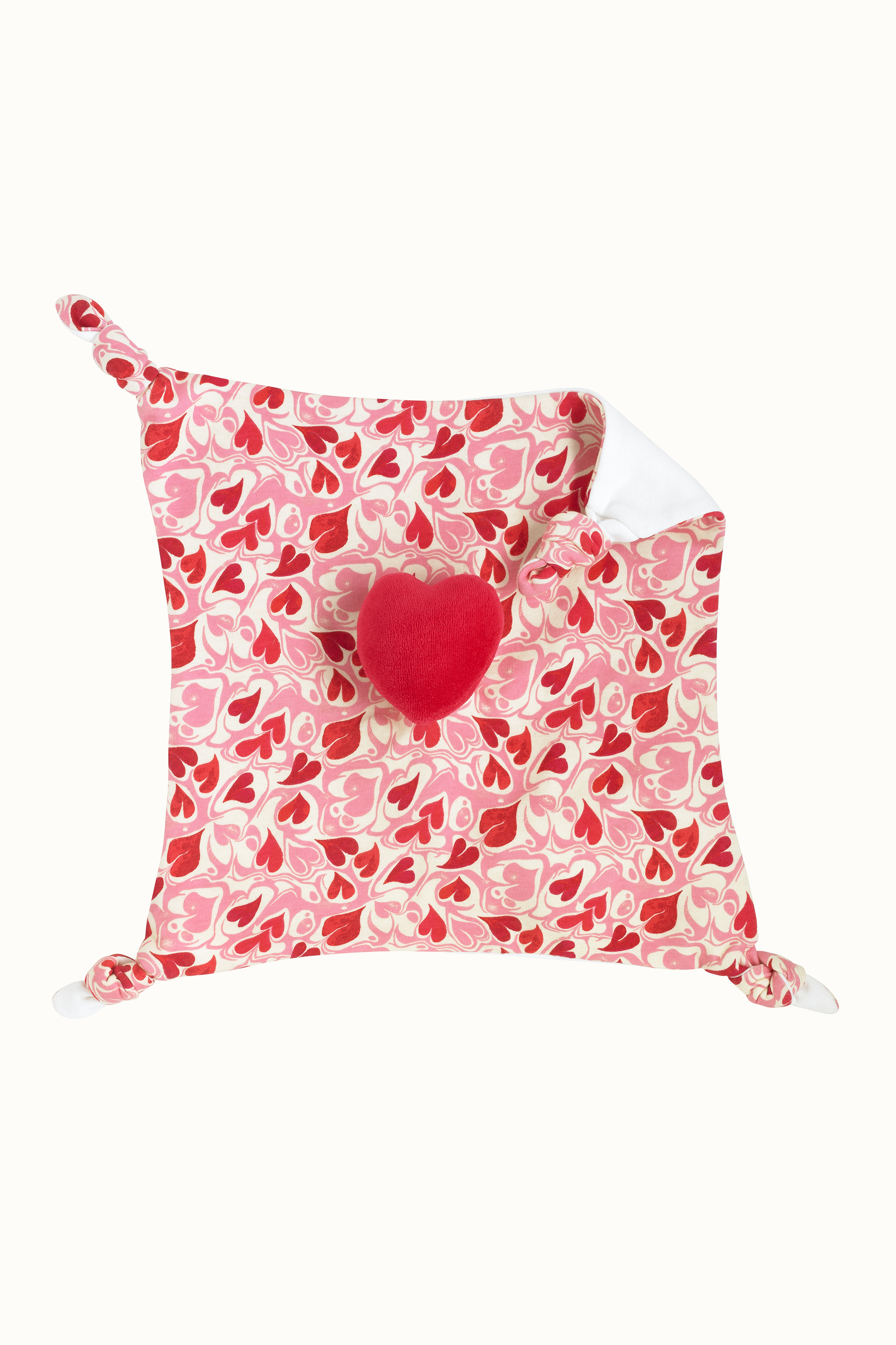 Marble Hearts Ditsy Baby Comforter