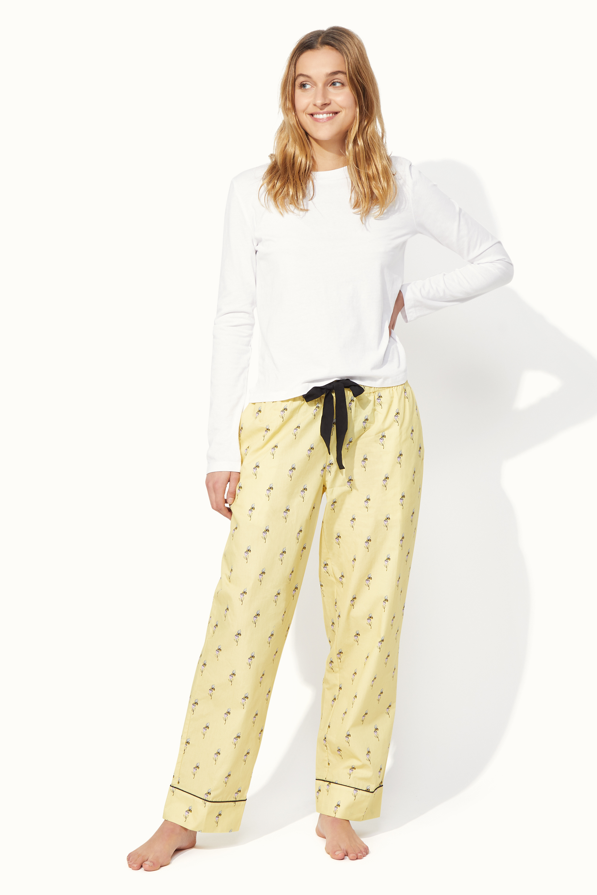 Bee & Heart Long PJ Bottoms
