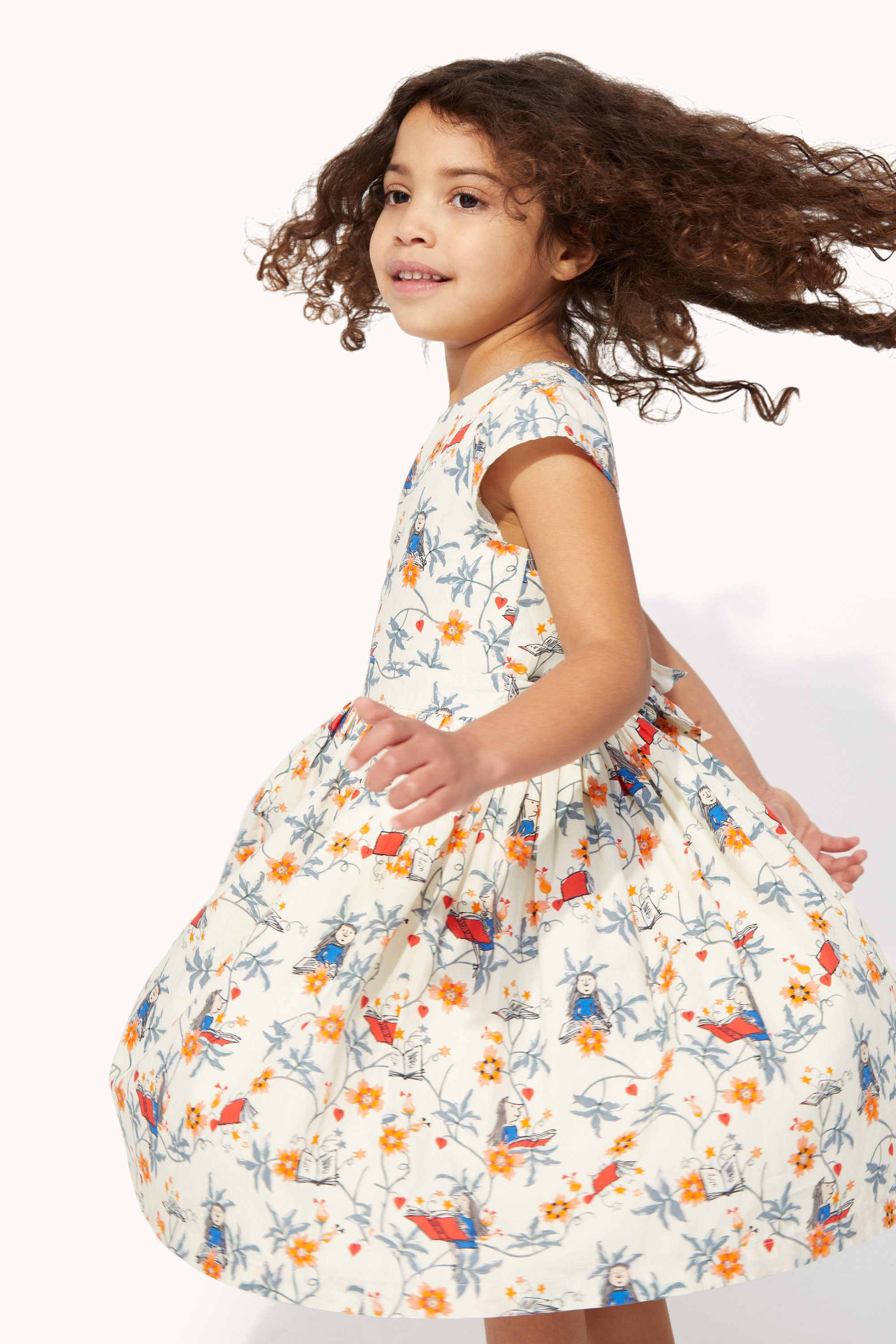 Matilda Firework Floral Tie Back Dress (1-10 Years)