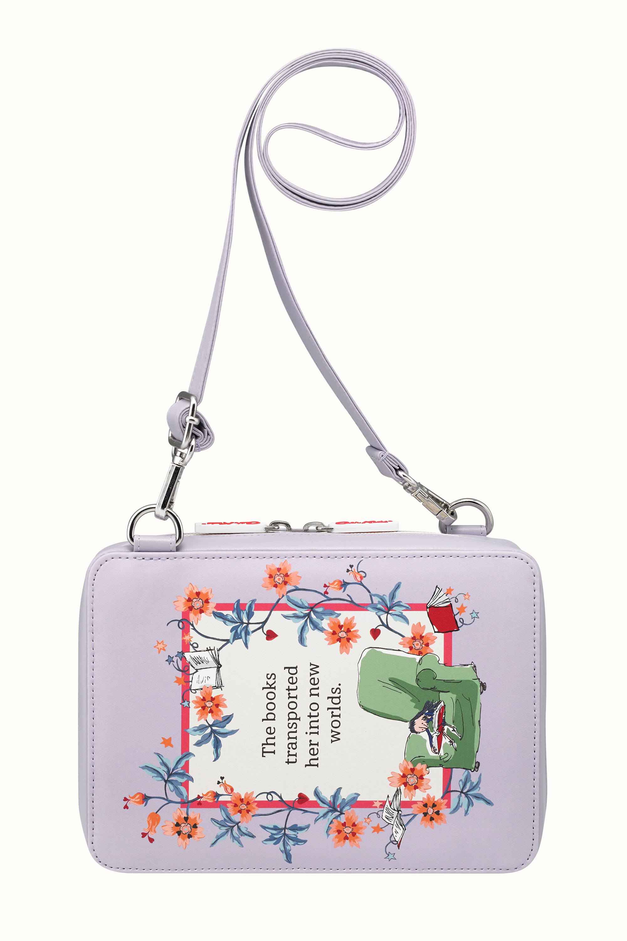 Matilda Firework Floral Kids Novelty Book Cross Body Bag