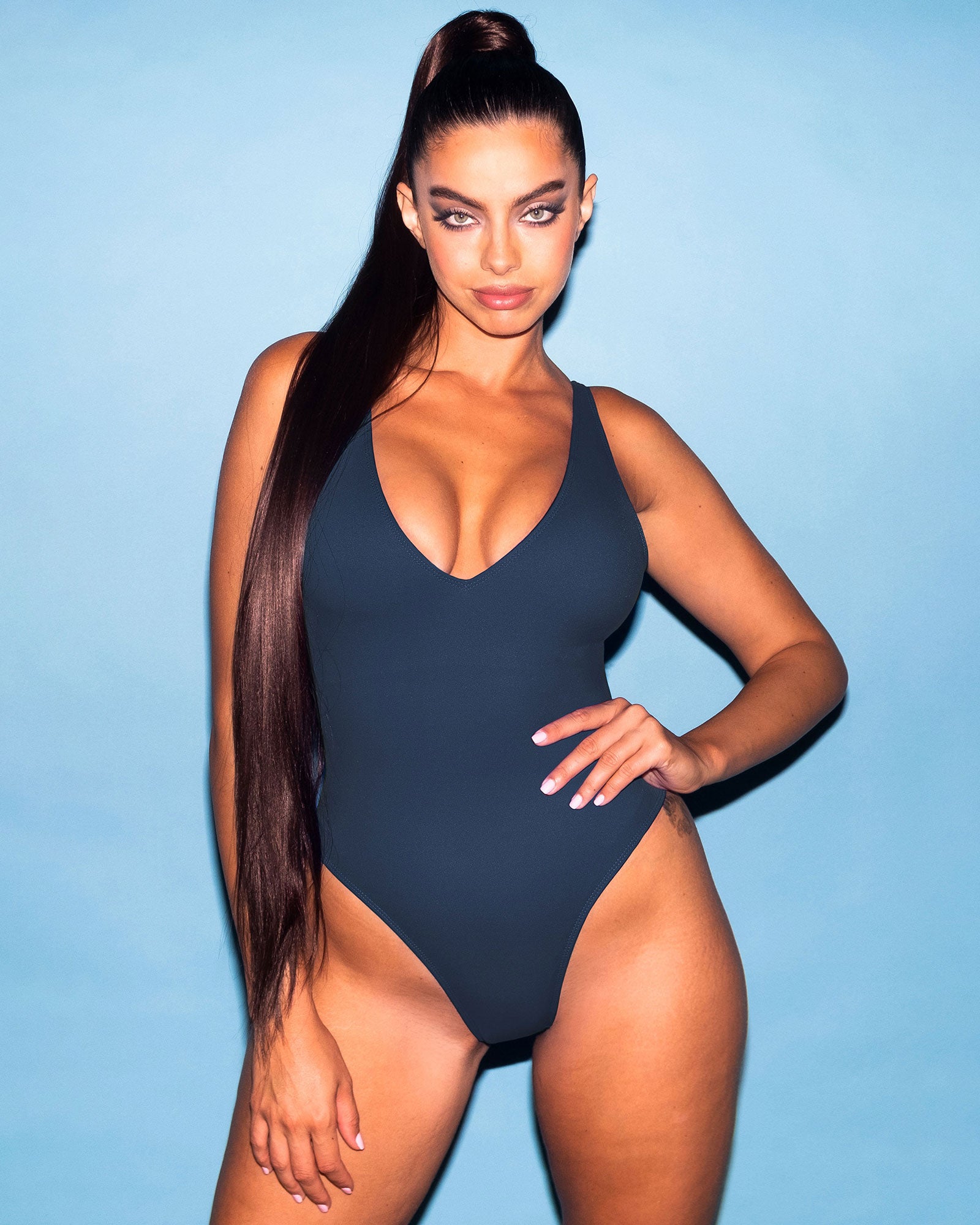 Hi Cut Plungey - Navy