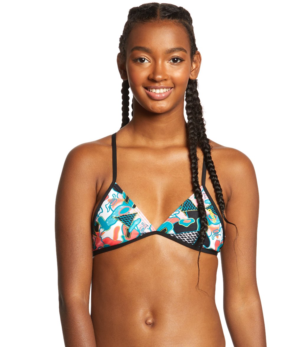 Arena Women's Rulebreaker Triangle Feel Bikini Top Black/Multi